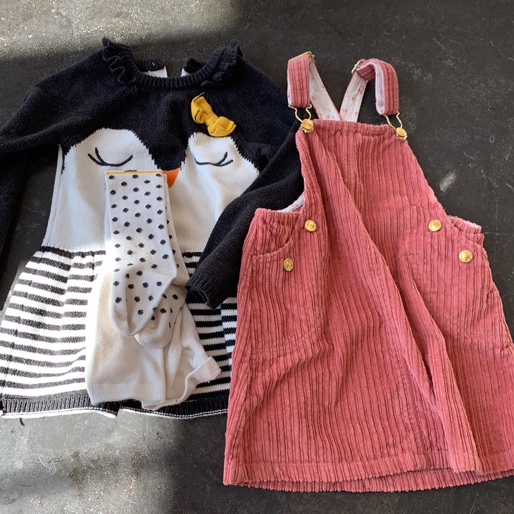 3T dresses and tights